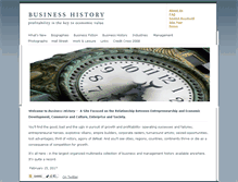 Tablet Screenshot of businesshistory.com